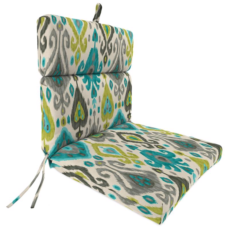 Jordan Manufacturing Multicolored Polyester Chair Cushion 4 in. H X 22 in. W X 44 in. L