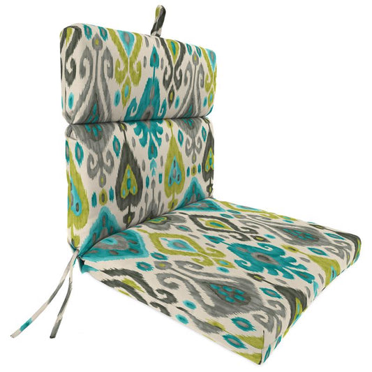 Jordan Manufacturing Multicolored Polyester Chair Cushion 4 in. H X 22 in. W X 44 in. L