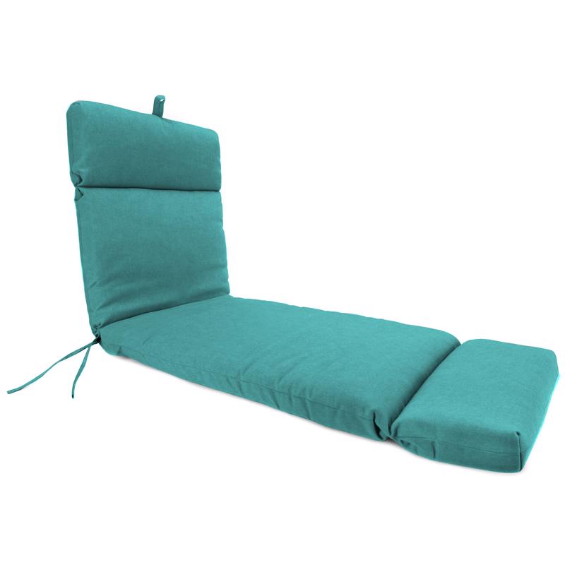 Jordan Manufacturing Teal Polyester Chaise Cushion 3.5 in. H X 22 in. W X 72 in. L