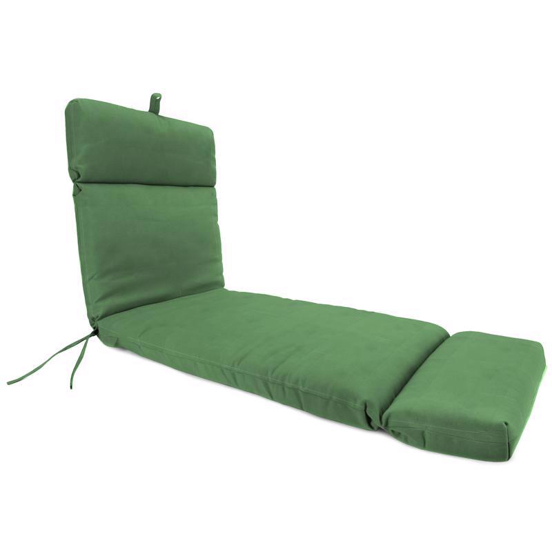 Jordan Manufacturing Company Green Olefin Chaise Lounge Cushion 3.5 in. H X 22 in. W X 72 in. L