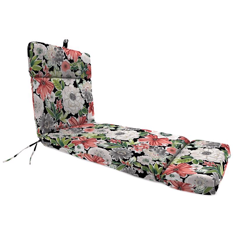 Jordan Manufacturing Multicolored Floral Polyester Chaise Cushion 3.5 in. H X 22 in. W X 72 in. L