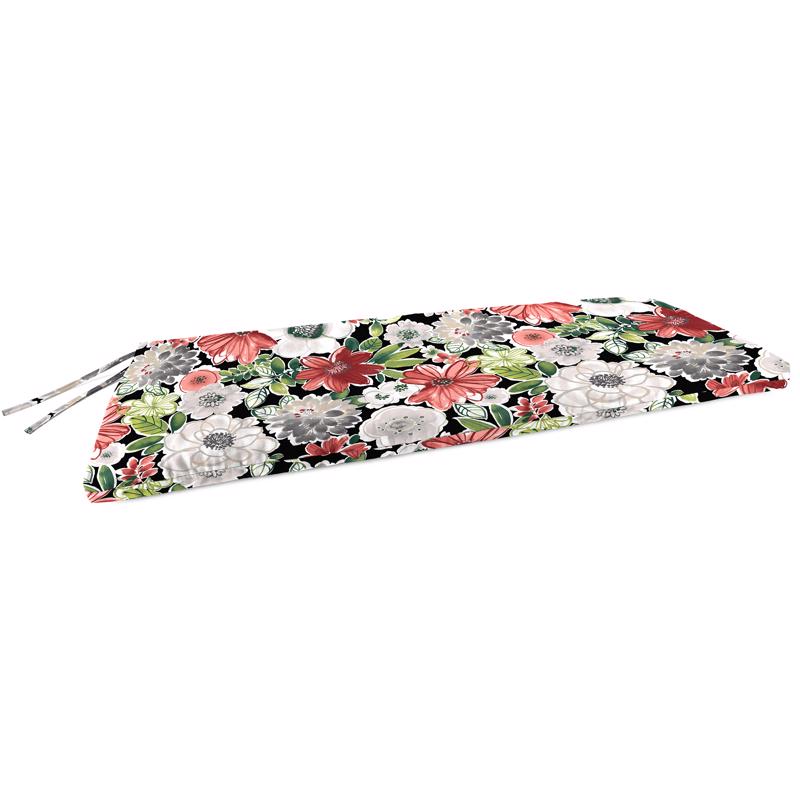 Jordan Manufacturing Multicolored Floral Polyester Bench Cushion 3.5 in. H X 18 in. W X 48 in. L