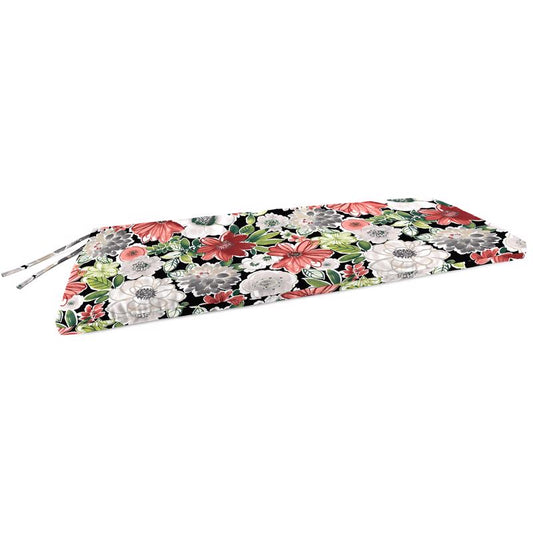 Jordan Manufacturing Multicolored Floral Polyester Bench Cushion 3.5 in. H X 18 in. W X 48 in. L