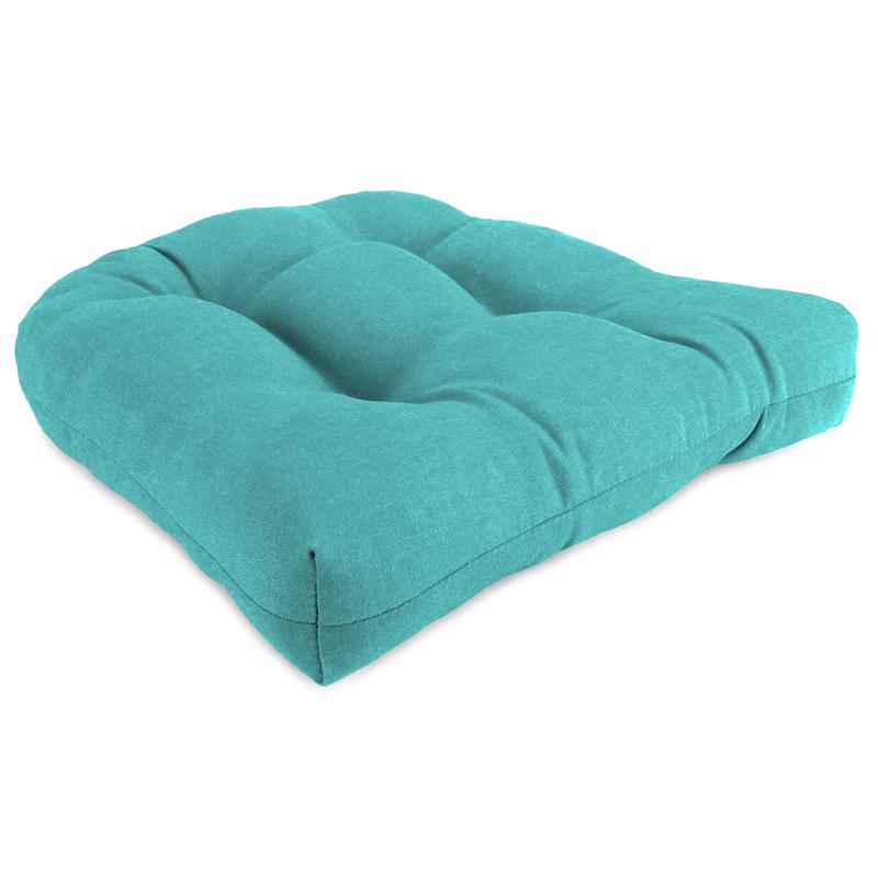 Jordan Manufacturing Teal Polyester Wicker Seat Cushion 4 in. H X 19 in. W X 19 in. L