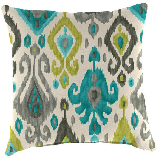 Jordan Manufacturing Multicolored Polyester Throw Pillow 4 in. H X 18 in. W X 18 in. L