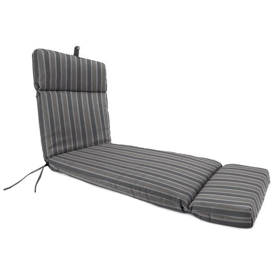 Jordan Manufacturing Gray Polyester Chaise Cushion 3.5 in. H X 22 in. W X 72 in. L