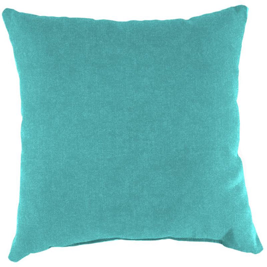 Jordan Manufacturing Aqua Polyester Throw Pillow 4 in. H X 18 in. W X 18 in. L