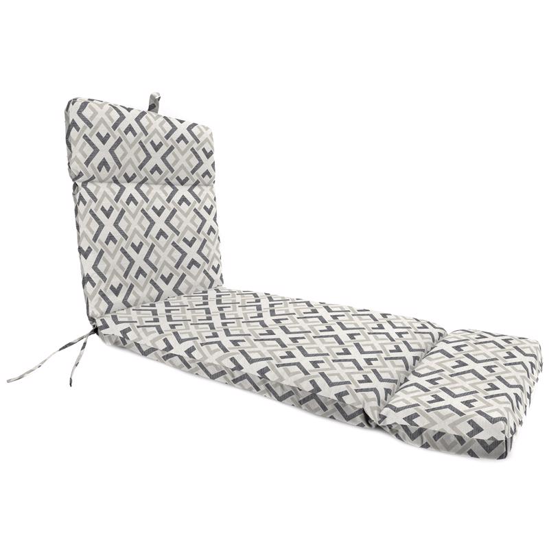 Jordan Manufacturing Gray Polyester Chaise Lounge Cushion 3.5 in. H X 22 in. W X 72 in. L