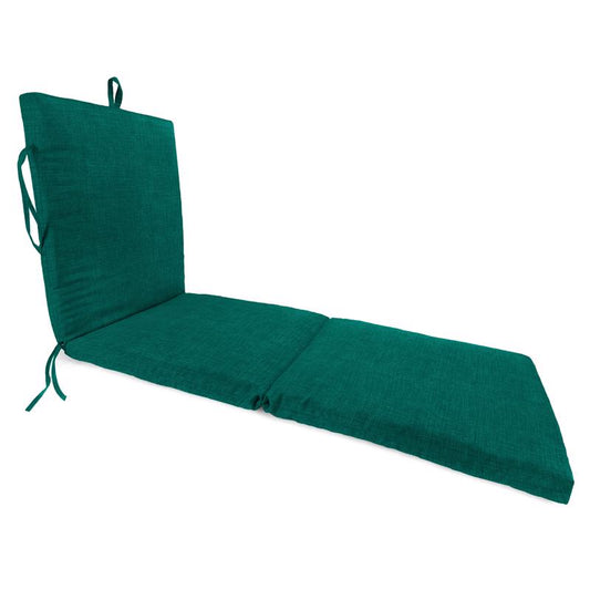 Jordan Manufacturing Green Polyester Chaise Lounge Cushion 25 in. H X 21 in. W X 72 in. L