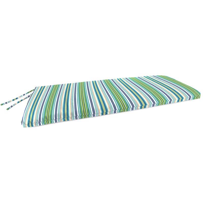 Jordan Manufacturing Multicolored Stripe Polyester Bench Cushion 3.5 in. H X 18 in. W X 48 in. L