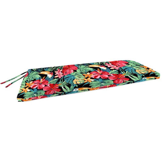Jordan Manufacturing Multicolored Floral Polyester Bench Cushion 3.5 in. H X 18 in. W X 48 in. L