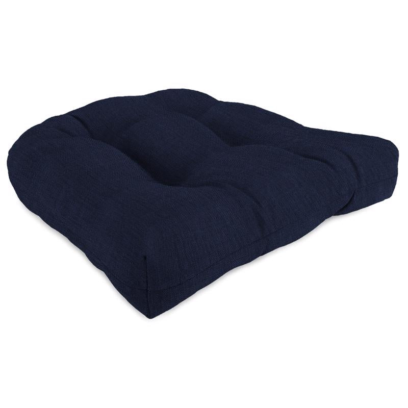 Jordan Manufacturing Navy Polyester Wicker Seat Cushion 4 in. H X 19 in. W X 19 in. L