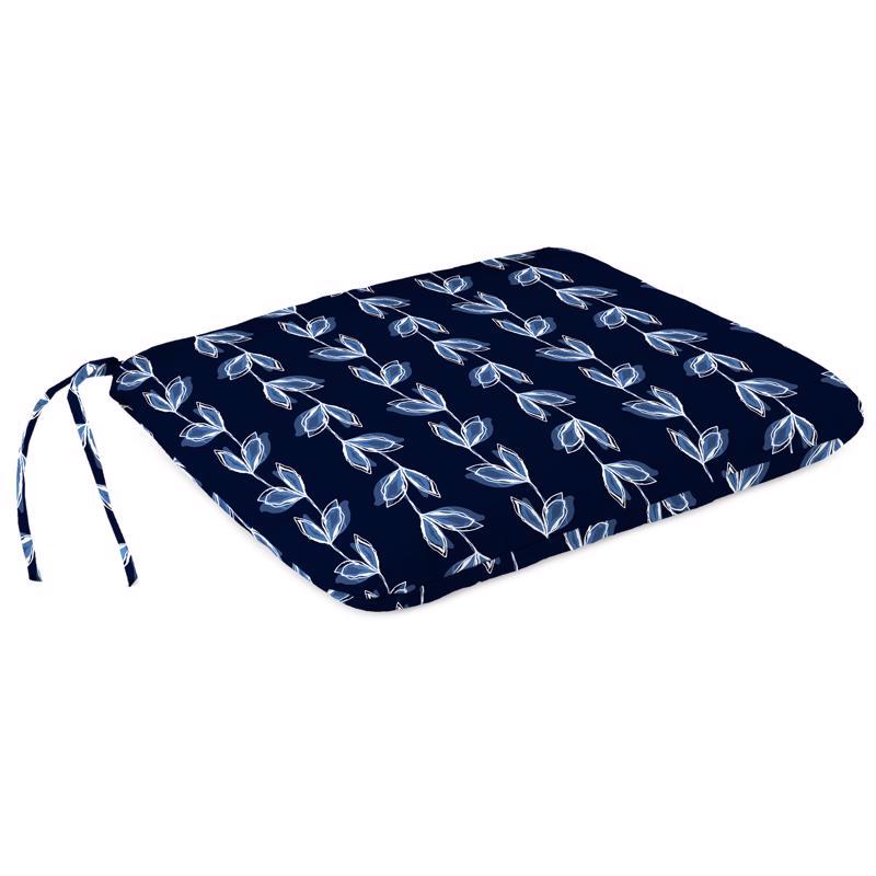 Jordan Manufacturing Blue Polyester Chair Cushion 3 in. H X 15 in. W X 18 in. L