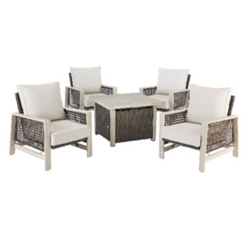 Living Accents Elgin 5 pc Steel Fire Pit Chat Set