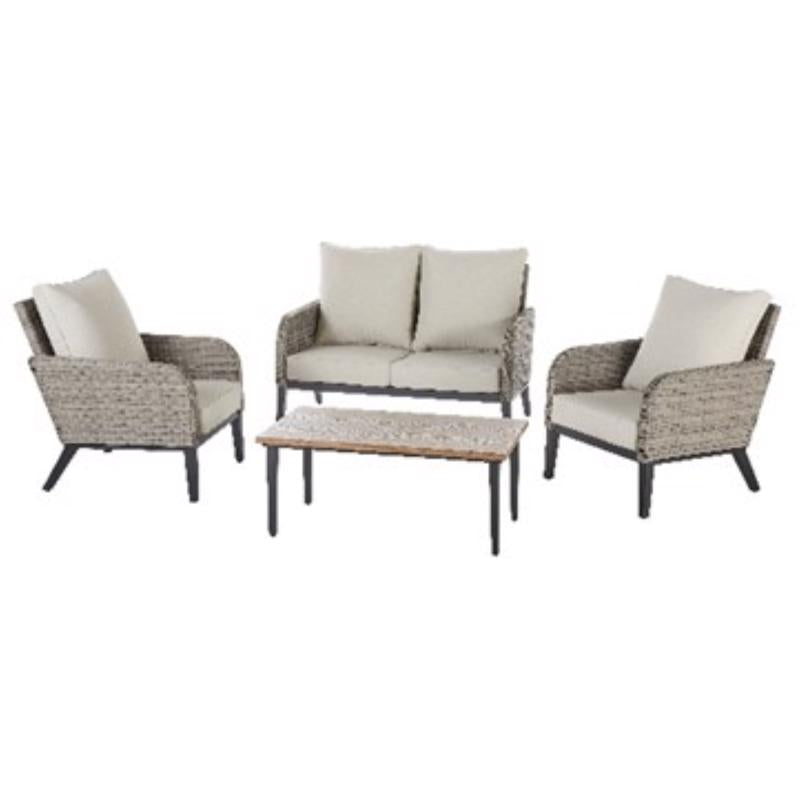 Living Accents Dayton 4 pc Steel Deep Seating Set