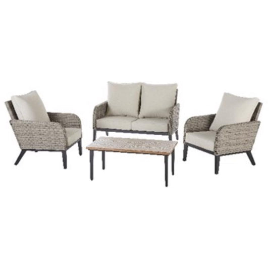 Living Accents Dayton 4 pc Steel Deep Seating Set