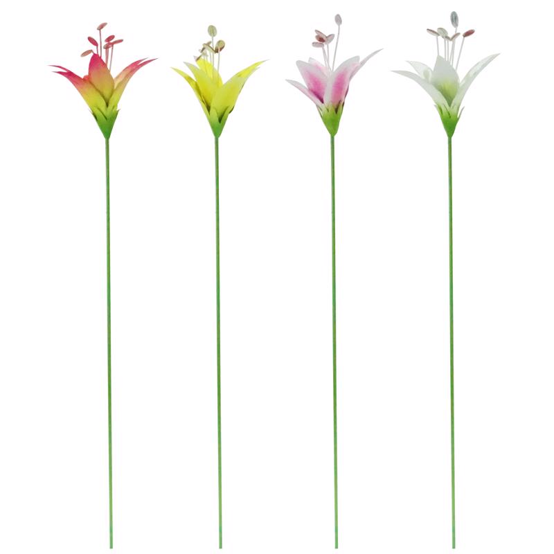 Alpine Assorted Metal 26 in. H Lily Flower Outdoor Garden Stake