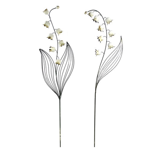 Alpine Multicolored Metal 58 in. H X 12 in. L X 1 in. W Flower Outdoor Garden Stake