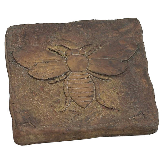 Athens Stonecasting Beige/Brown Concrete 2 in. H X 12 in. L X 12 in. W Bee Stepping Stone