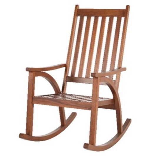 Living Accents Natural Wood Frame Rocking Chair