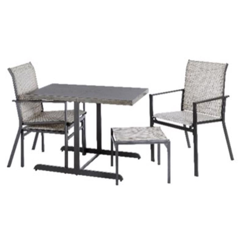Living Accents Sawyer 5 pc Gold Steel Dining Set