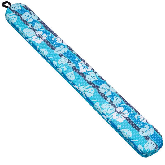 Aqua Swim Blue/White Fabric/Mesh Inflatable Hawaiian Wave Pool Noodle