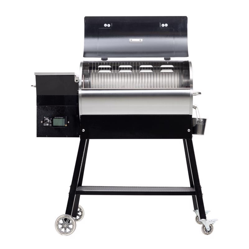 Recteq Patio Legend RT-410 Wood Pellet WiFi Grill and Smoker Black/Silver