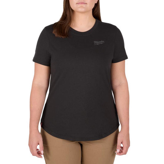 Milwaukee Freeflex M Short Sleeve Women's Round Neck Black Hybird Tee Shirt