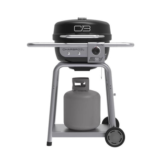 Char-Broil Bistro Pro 1 Burner Charcoal/Liquid Propane Grill Black/Silver