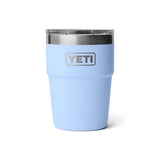 YETI Rambler 16 oz Big Sky Blue BPA Free Stackable Tumbler with MagSlider Lid