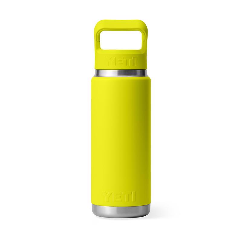 YETI Rambler 26 oz Firefly Yellow BPA Free Bottle with Straw Cap