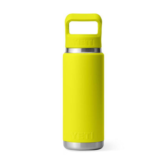 YETI Rambler 26 oz Firefly Yellow BPA Free Bottle with Straw Cap