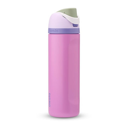 Owala FreeSip 24 oz Pink BPA Free Magenta Madness Water Bottle with Spout Lid