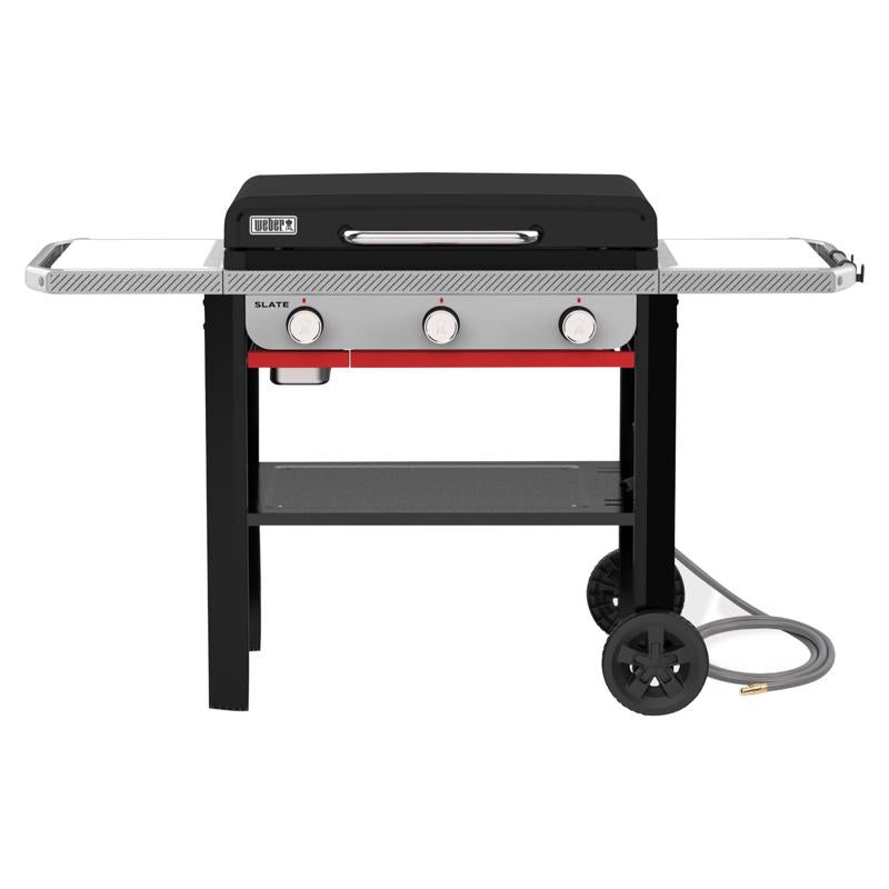 Weber 28" Rust Resistant 3 Burner Natural Gas Outdoor Griddle Black