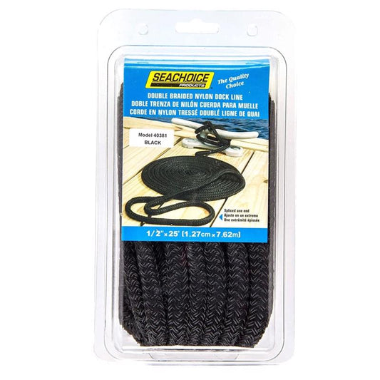 Seachoice Black Nylon Dock Lines