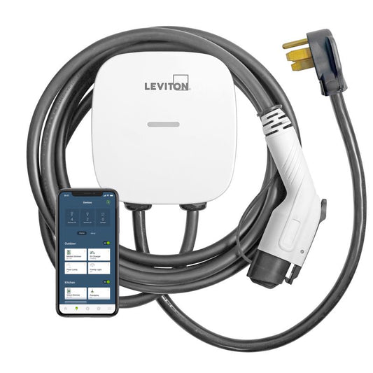 Leviton EV Series 240 40 Level 2 Electric Vehicle Charging Station With Wi-Fi 25