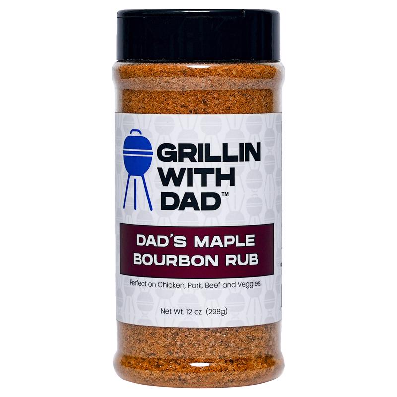 Grillin With Dad Dad's Maple Bourbon Seasoning Rub 12 oz