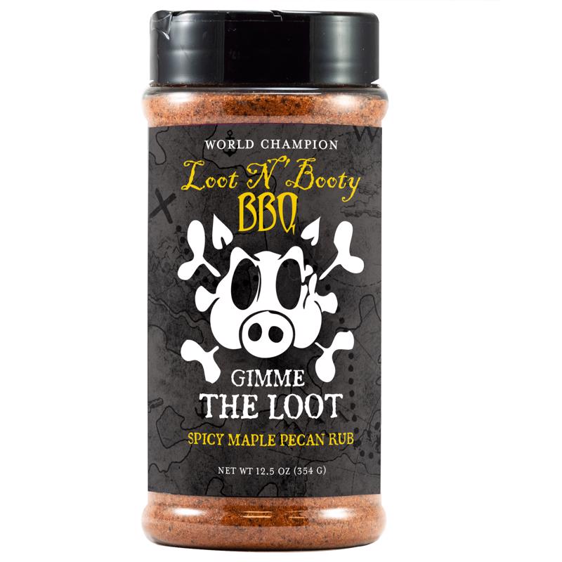 Loot N Booty Maple Pecan BBQ Rub 12.5 oz