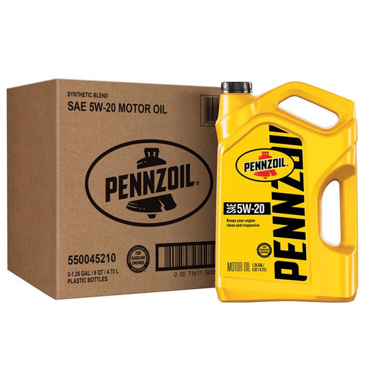 Pennzoil 5W-20 4-Cycle Conventional Motor Oil 5 qt 1 pk