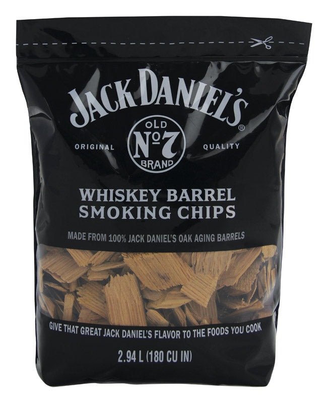 Jack Daniel's Whiskey Barrel All Natural Oak Wood Smoking Chips 180 cu in