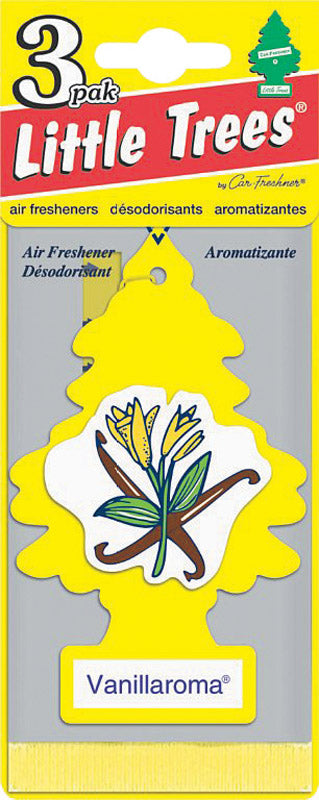 Little Trees Vanillaroma Scent Car Air Freshener Solid 3 pk