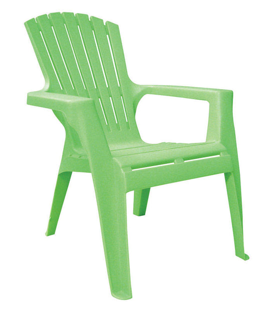 Adams Kids Summer Green Polypropylene Frame Adirondack Chair