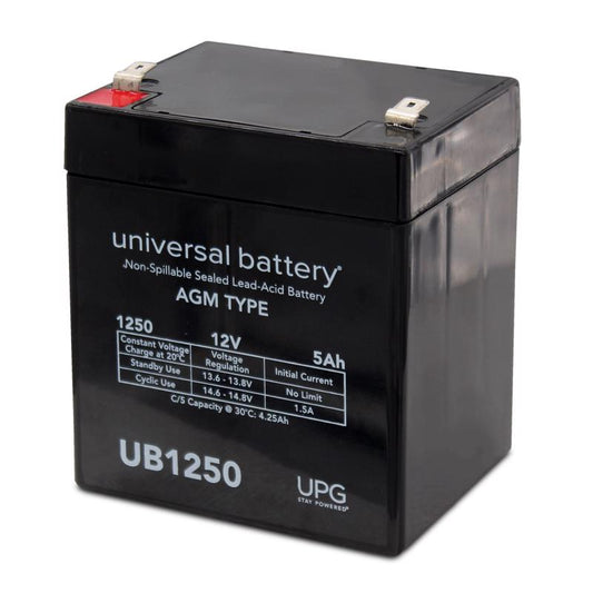 Universal Power Group UB1250 5 amps 12 V Lead Acid Battery