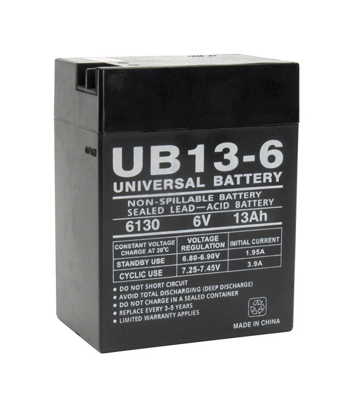 Universal Power Group UB13-6 13 Ah 6 V Lead Acid Battery