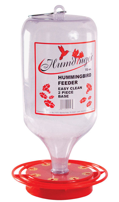 Humdinger Hummingbird 72 oz Plastic Bottle Nectar Bird Feeder 8 ports