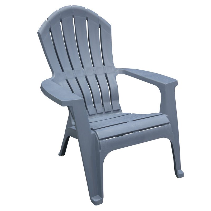 Adams RealComfort Deluxe Bluestone Polypropylene Frame Adirondack Chair