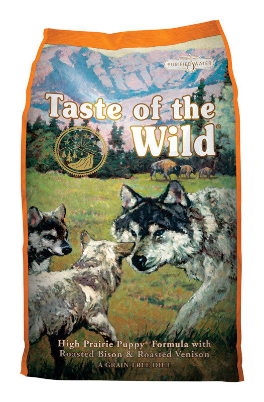 Taste of the Wild High Prairie Puppy Roasted Bison and Venison Dry Dog Food Grain Free 5 lb