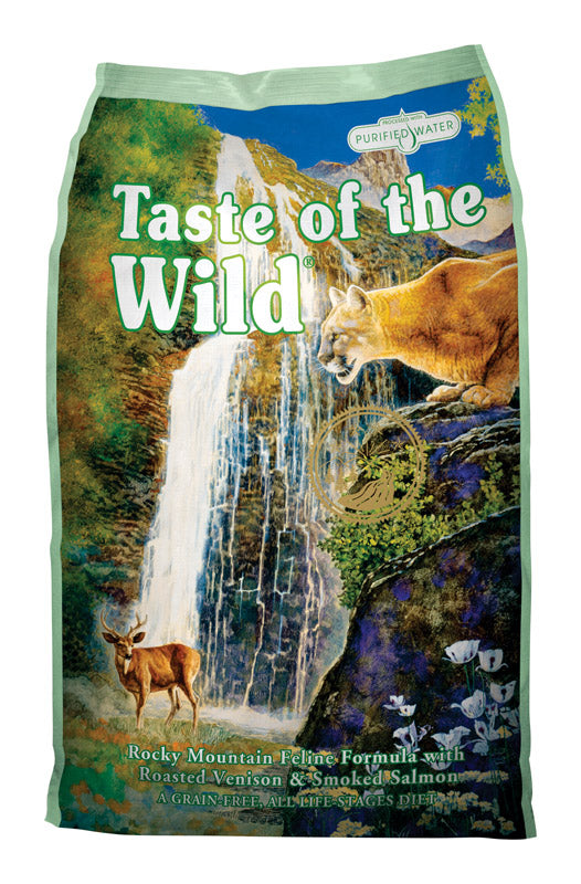Taste of the Wild Rocky Mountain All Ages Real Venison and Smoked Salmon Dry Cat Food Grain Free 14