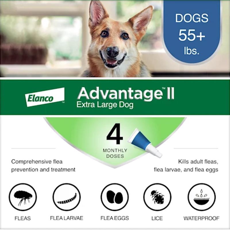 Elanco Advantage II Liquid Dog Flea Drops 0.54 oz