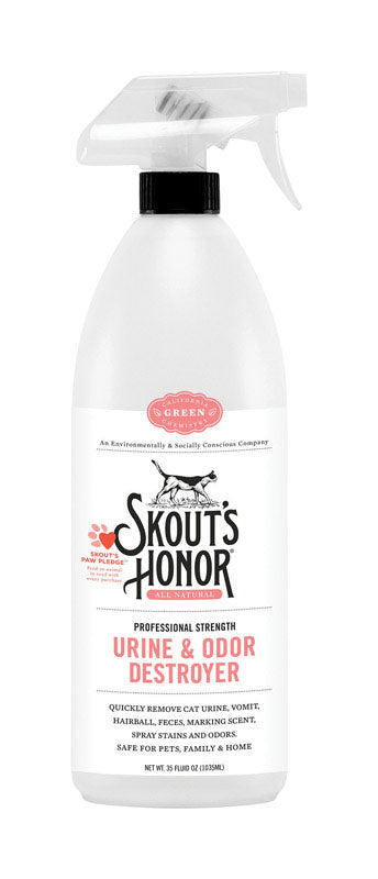 Skout's Honor Cat Liquid Pet Bed Odor/Stain Remover 35 oz